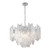 Riviera 10 Light Clear Ice Glass Chrome Pendant Light-1