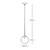 Replica Selene Smoke Grey Glass Pendant Light-3