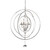 Maxwell 6 Light Nickel Orb Candle Pendant Chandelier