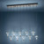 Comareira 10 Light Dark Nickel 3CCT LED Bar Cluster Pendant-2