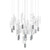 Alemdina 15 Light 3CCT LED Round Chrome Cluster Chandelier