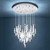 Alemdina 15 Light 3CCT LED Round Chrome Cluster Chandelier-2