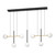 Paz 7 Light Black Brass Linear Pendant-3