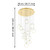 Portocolom 17 Light Brass Gold Round Cluster Pendant-4