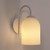 Avondale Matt Opal Ribbed Glass White Wall Light-1 Avondale Matt Opal Ribbed Glass White Wall Light-1