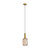 Kalaheo Amber Ribbed Glass Pendant Light-3 Kalaheo Amber Ribbed Glass Pendant Light-3