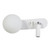 Overath White Bedside Wall Light with Switch and LED Spot Light Overath White Bedside Wall Light with Switch and LED Spot Light