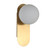 Papillion IP44 Satin Brass Oval Wall Light-1 Papillion IP44 Satin Brass Oval Wall Light-1