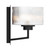 Mabini Matt Black Ribbed Glass Wall Light-2