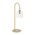 Rafai Clear Glass Bell Shade Brass Table Lamp