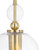 Rafai Clear Glass Bell Shade Brass Table Lamp-3