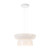 Sagama Opal White Double Glass Wide Dome Bell Pendant-1