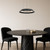 Hackett Sand Black Minimalist Dimmable LED Pendant-2