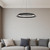 Hackett Sand Black Minimalist Dimmable LED Pendant-3