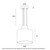 Sagama Opal White Solo Glass Tall Bell Pendant-6