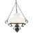 Della Traditional Victorian Glass Pendant Light - Bronze