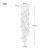 Space Bubble Spherical Clear Glass 26 Light LED Cluster Chandelier-3