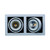 Forling Dimmable Double Frame Recessed LED Downlight - Silver