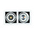 Forling Dimmable Double Frame Recessed LED Downlight - White