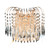 Haerin Antique Brass Crystal Glass Wall Light