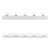 Hollywood 5 Light White Vanity Bar Wall Light-3
