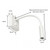 Kiyo Flexi Adjustable White Spot Wall Light with Switch-4