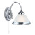 Logan Satin Chrome Traditional Wall Light with Pull Cord Switch