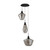 Sassa 3 Light Smoke Glass Pendant Light