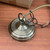 Serona Antique Brass Alabaster Glass Dome Pendant-2