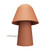 Okina Organic Clay Table Lamp - Dark Terracotta