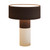 Terra Organic Textured Clay Table Lamp - Choco & White