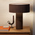 Terra Organic Textured Clay Table Lamp - Pure Choco-1 Terra Organic Textured Clay Table Lamp - Pure Choco-1