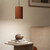 Terra Dark Terracotta Textured Lines Clay Cylinder Pendant Light-1 Terra Dark Terracotta Textured Lines Clay Cylinder Pendant Light-1