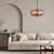Chevy Flat Top Dome Amber Glass Pendant Light-2 Chevy Flat Top Dome Amber Glass Pendant Light-2