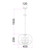 Chevy Wine Clear Glass Pendant Light-4 Chevy Wine Clear Glass Pendant Light-4
