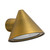 Chany Brass Cone Clear Glass Exterior Wall Light-1 Chany Brass Cone Clear Glass Exterior Wall Light-1