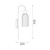 Falco Amber Round Top Ribbed Wall Light-1 Falco Amber Round Top Ribbed Wall Light-1