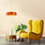 Giovanna Brass Orange Dome Glass Pendant Light-1 Giovanna Brass Orange Dome Glass Pendant Light-1