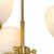 Benson 3 Light Satin Brass Uplight Pendant Chandelier-5