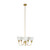 Benson 5 Light Satin Brass Pendant Chandelier-2 Benson 5 Light Satin Brass Pendant Chandelier-2