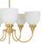 Benson 5 Light Satin Brass Pendant Chandelier-5 Benson 5 Light Satin Brass Pendant Chandelier-5