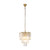 Celestial 3 Tier Satin Brass Crystal Pendant Chandelier-1 Celestial 3 Tier Satin Brass Crystal Pendant Chandelier-1