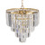 Celestial 4 Tier Satin Brass Crystal Pendant Chandelier-5 Celestial 4 Tier Satin Brass Crystal Pendant Chandelier-5