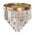 Celestial 5 Tier Satin Brass Crystal Close to Ceiling Light-1 Celestial 5 Tier Satin Brass Crystal Close to Ceiling Light-1