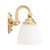 Nova Bowl Opal Glass Twin Wall Light - Satin Brass-5