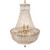 Classique Empire Basket Crystal Chandelier - Satin Brass-10 Classique Empire Basket Crystal Chandelier - Satin Brass-10