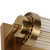 Catalea Gold Clear Glass Rod Wall Light-5