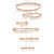 Lando Gold 6 Ring 3CCT LED Cluster Pendant