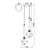 Meteor Duo Glass Orb Cluster Pendant Light-3