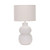Mosh Off White Rounded Rib Drum Shade Table Lamp